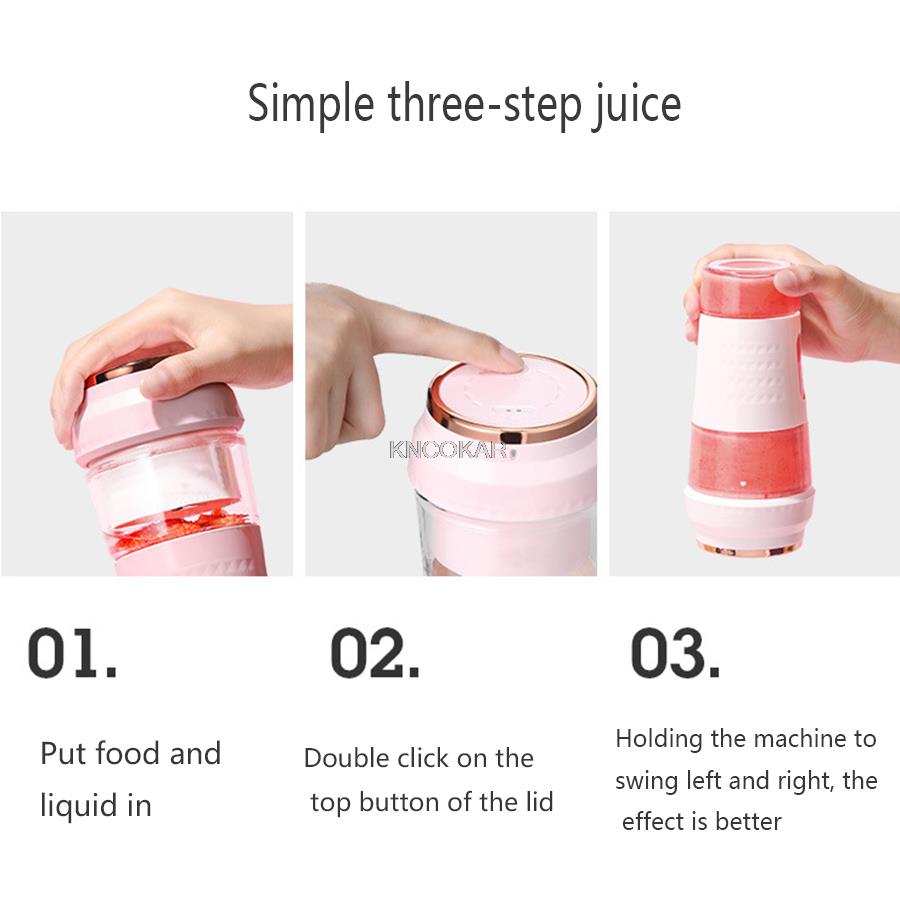 Sokowirówka mini przenośne domu owoce ładowania podręczna sokowirówka podróży przenośne owoce elektryczny sokowirówka mini dania kuchni
