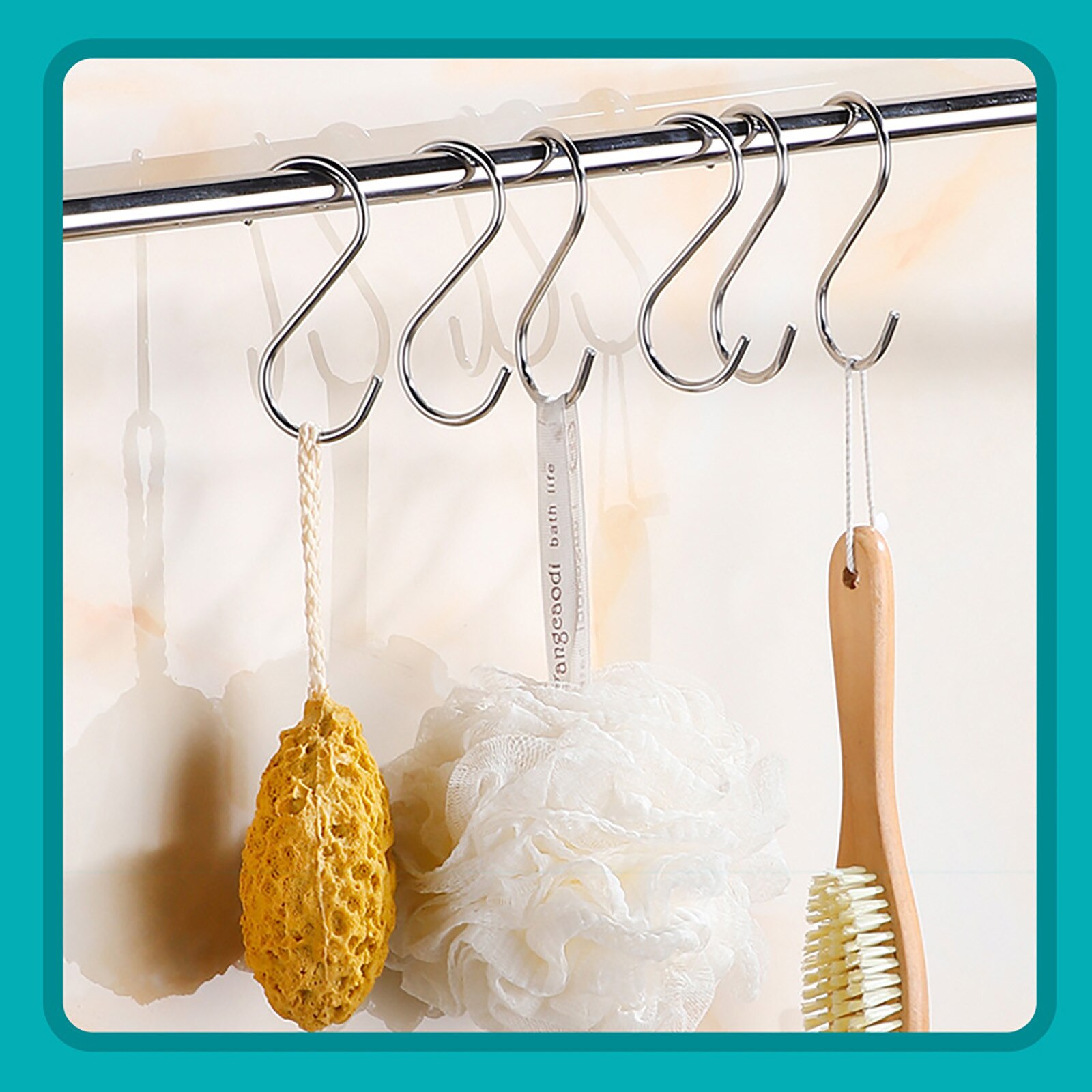 12 Stuks Rvs S-Vorm Haak Keuken Slaapkamer Multifunctionele Reling Hanger Haak Sluiting Holder Haken Opknoping gereedschap # T2P