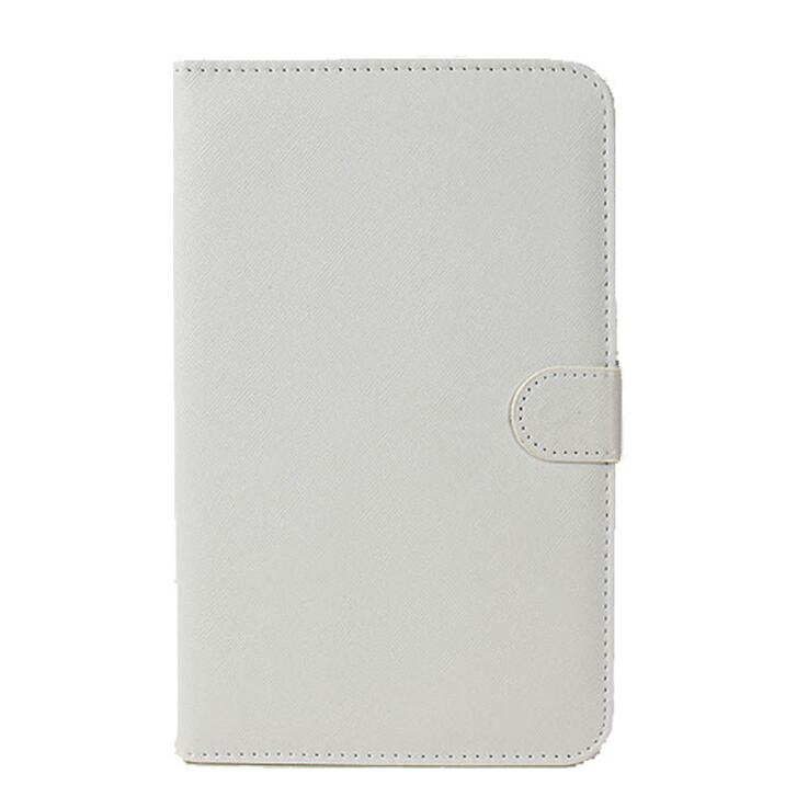 7 Kleuren Leather Case met Usb-toetsenbord voor Meest Android System Mobiele Telefoon Flip Cover met Stand Mini Bedraad Toetsenbord: White