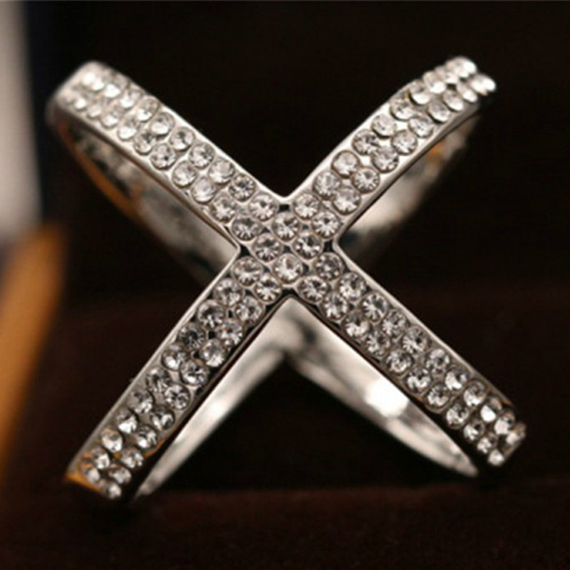 Cross Broches X Vorm Sjaal Gesp Kristallen Broches Voor Vrouwen Holle Sjaals Gesp Broche Sieraden Kleding Accessoires: Silver Plated