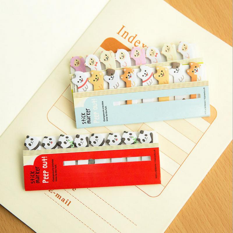 Cute Cartoon Memo Pad Cartoon Animals Musical Paper Post It Sticky Notes Writiing Pads For Girls School Stationery