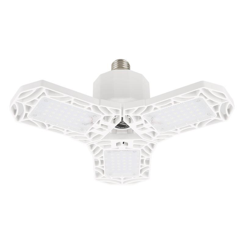 5 Style Deformable Ceiling Light For Home Warehouse Workshop 360 Degrees Three-Leaf Deformation LED Garage Light Folding Lamp