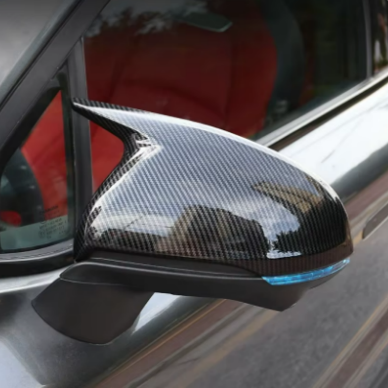 Para unidad Changan UNI-T -2023 ABS carbono negro rojo puerta lateral del coche espejo retrovisor/cubierta de ceja de lluvia embellecedor accesorios de coche