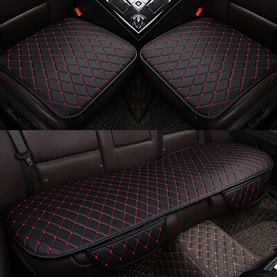 PU Leather Car Seat Covers for VW Polo Golf Passat CC Touran Tiguan Toureg Touareg Phaeton T-ROC Multivan Car Accessories: Black red