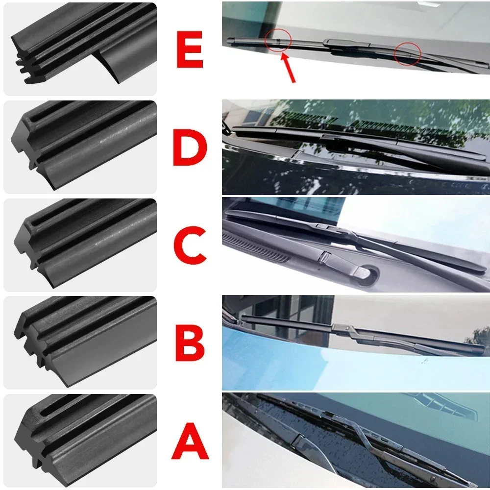 Auto Ruitenwisser Rubberen Strips Refill Wisserblad Vervangende Onderdelen Alle Soorten Seizoenen Ruitenwisserbladen Blade Zachte Auto Accessorie