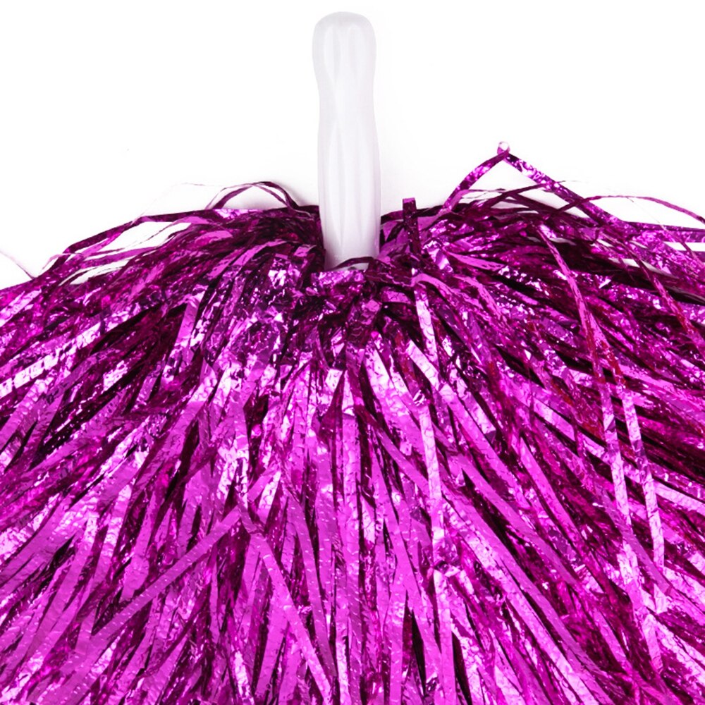 1Pc Plastic Handvat/Dubbele Gat Cheerleading Bal Bloem Dubbele Gat Handvat Pompoms Sport Club Concurrentie Dance Concert Levert