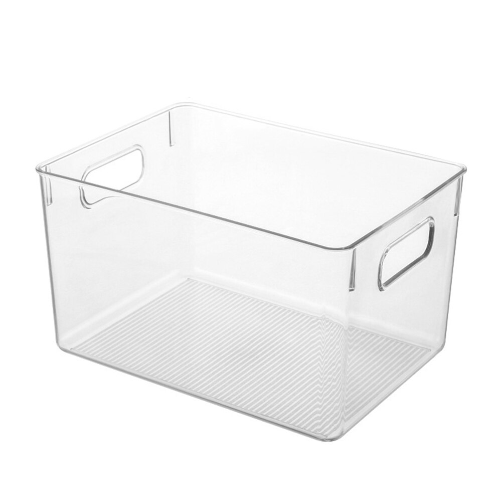 Refrigerator Organizer Bins Stackable Fridge Organizers Storage Box with Cutout Handles for Freezer Cabinets FP8: 10
