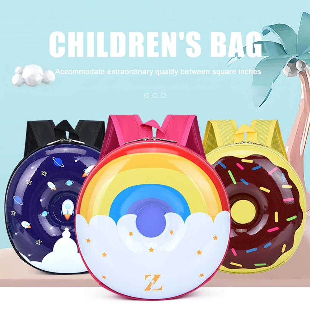 Belle beignet arc-en-ciel sac à dos enfants maternelle école livre sac décontracté sac à dos Vintage sacs pour enfants enfants anniversaire