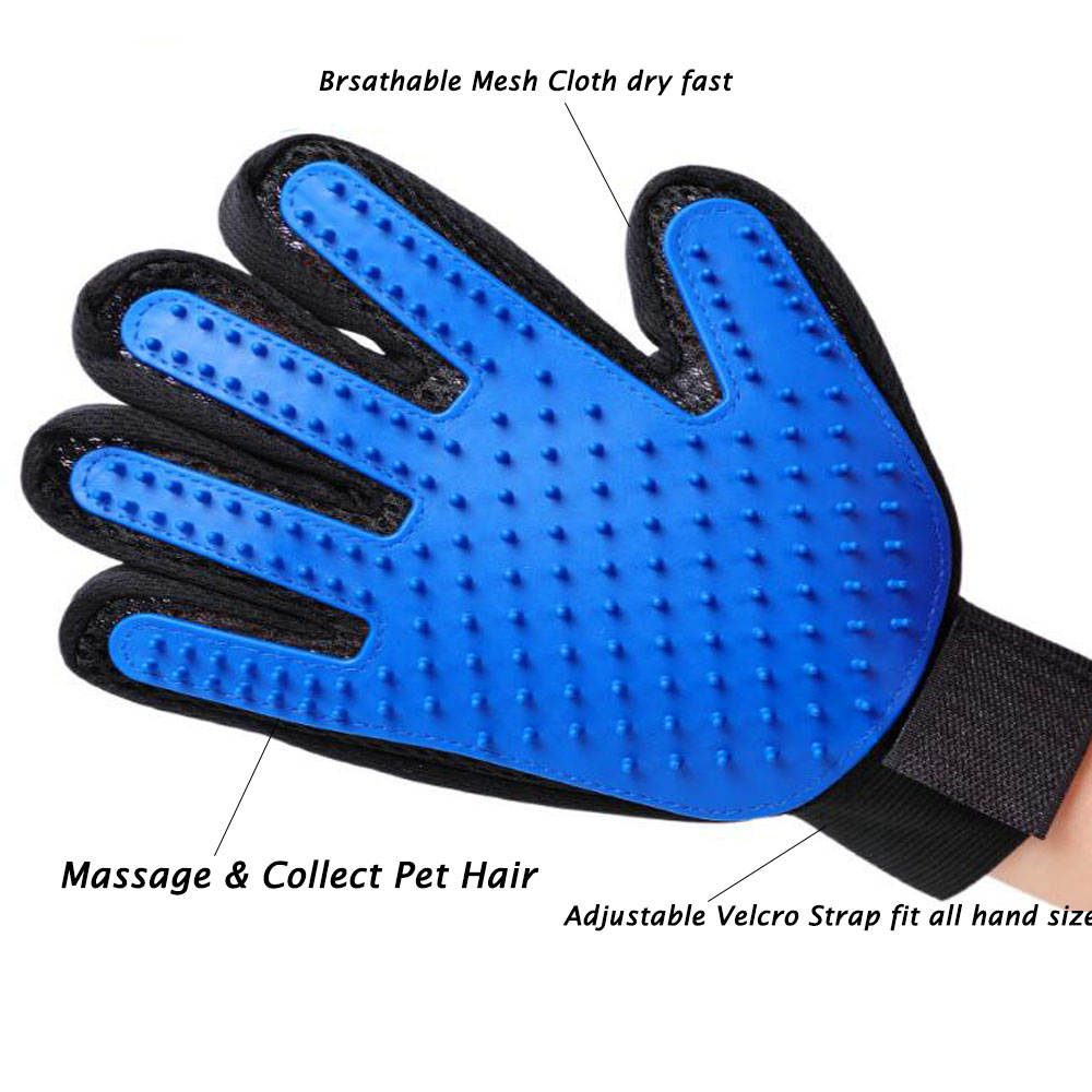 Pet Dog Cat Grooming Brush Glove Pet Hair Deshedding Comb Brush Kitten Puppy Massage Washing Brush Glove for Animal Cat Dog