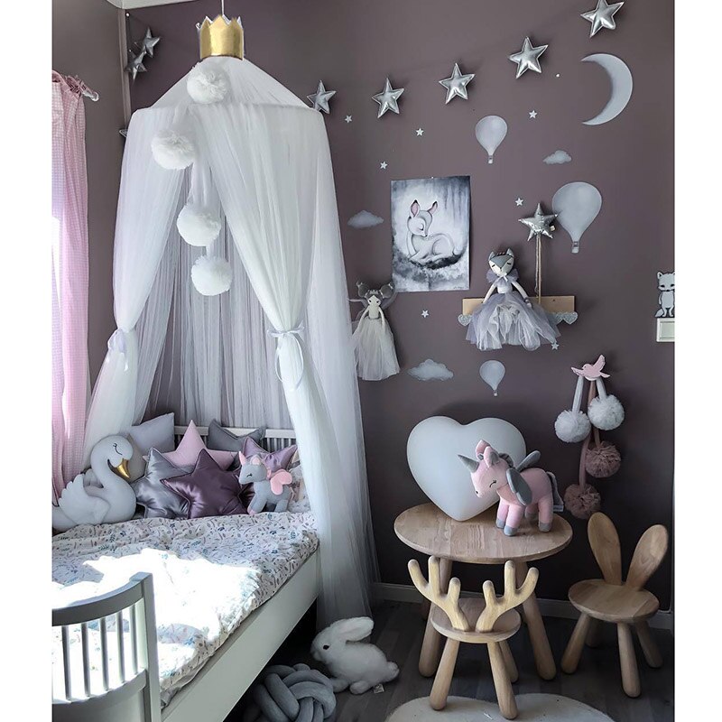 Lettino culla baldacchino zanzariera tenda sospesa tende di Tulle per telecamera da letto tenda da gioco per bambini telecamera dei bambini