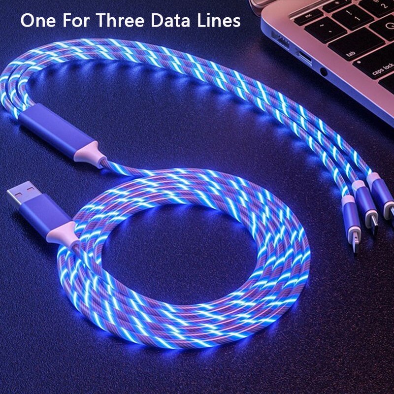 Cable USB tipo C para luz LED, Cable magnético de carga rápida, Cables universales