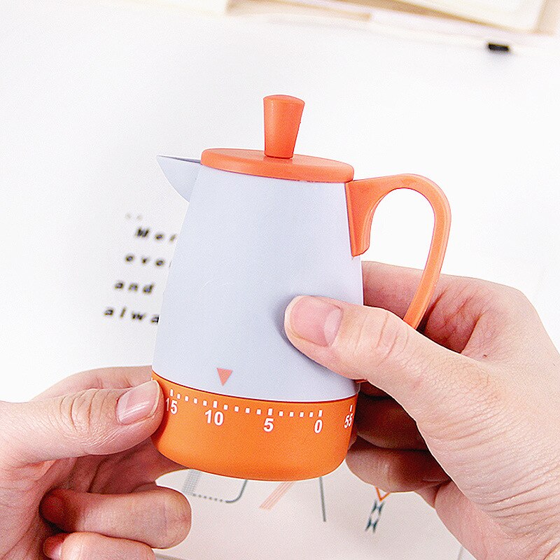 Mechnical-Kitchen Timer with Cartoons, ABS, Manual Counter, Backup Clock, Yoga, Sport, Study, Time Reminder, Restaurant Tools