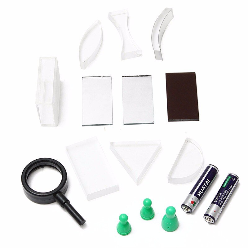 Fysieke Wetenschap Optische Experimenten Driehoekig Prisma Bolle Lens Natuurkunde Optische Instrumenten Duurzame