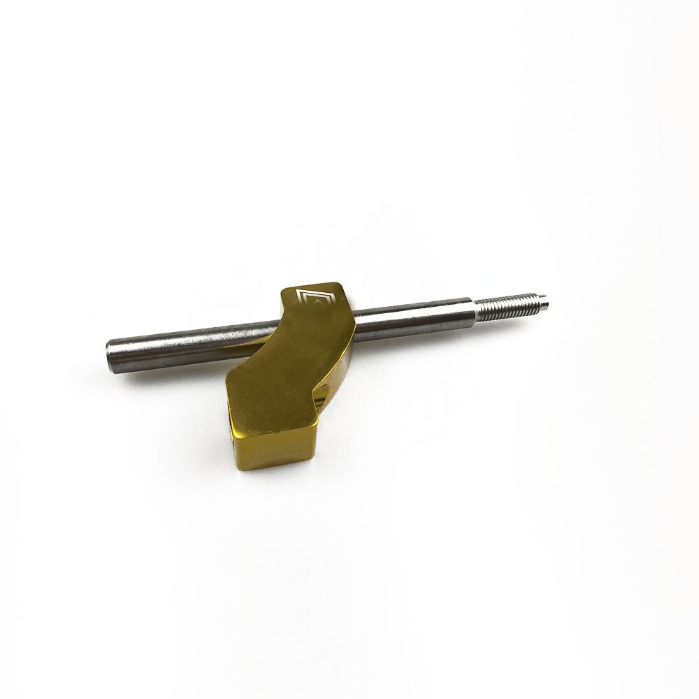 Adjustable Shift Lever Shift Knob Extender Short Shifter Extension Adapter Universal for (10X1.5) Gear Knob: Gold