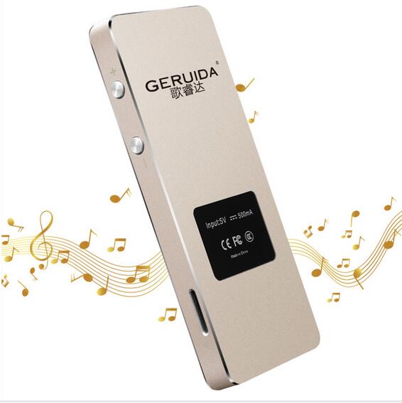 Geruida Bluetooth Hifi MP4 Speler 8G Touch Toetsen MP3 Talen Onbreekbaar Krasbestendig Horloge Recorder E-Book Armband