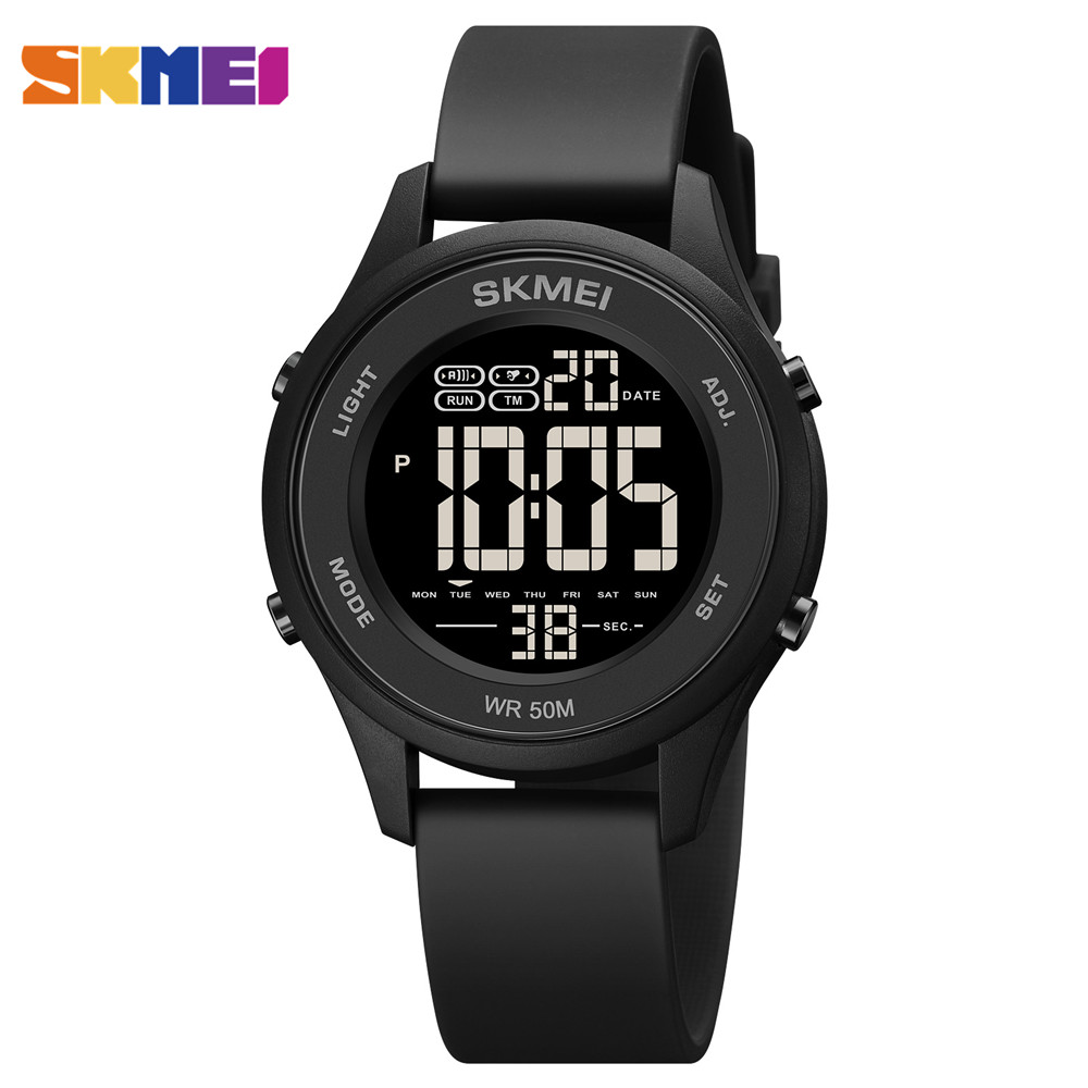 SKMEI LED Licht Digital Kinder Sport Uhren Stoppuhr Kalender 50M Wasserdichte Kinder Armbanduhren Für Jungen Mädchen Wecker: style 1