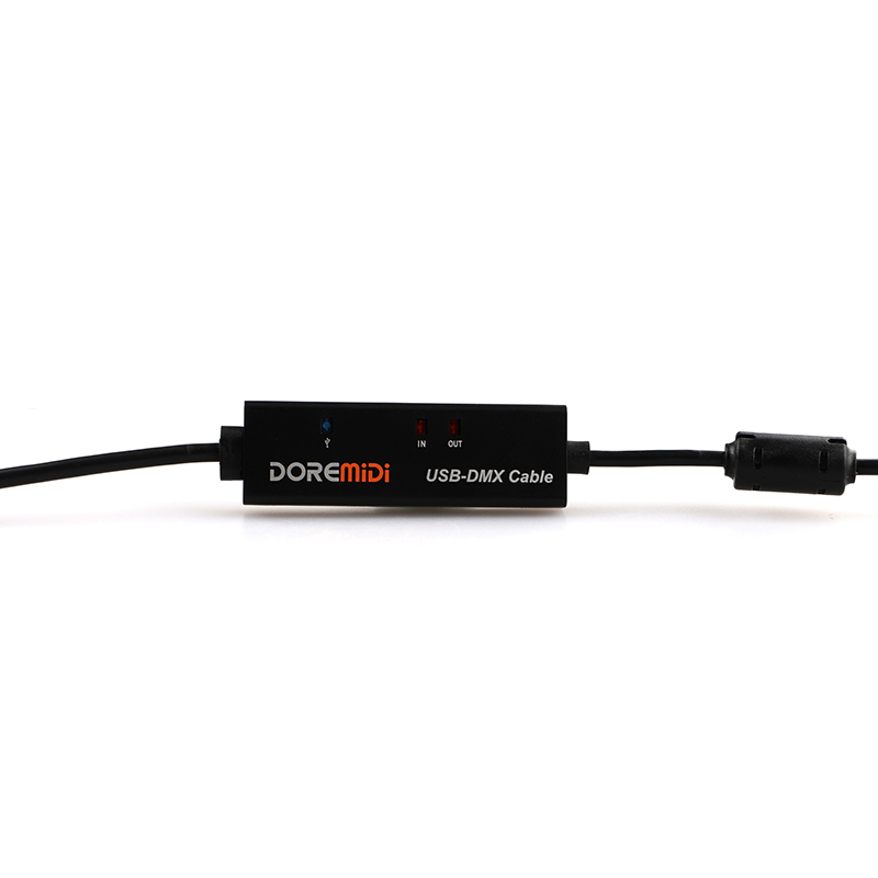 Cable DOREMiDi de USB-C A DMX para convertir DMX/RDM A USB-C y conectar A un ordenador