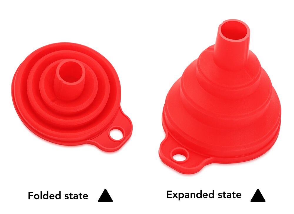 Collapsible Silicone Car Engine Funnel for Chevrolet Cruze TRAX Aveo Sonic Lova Sail Equinox Captiva Volt Camaro