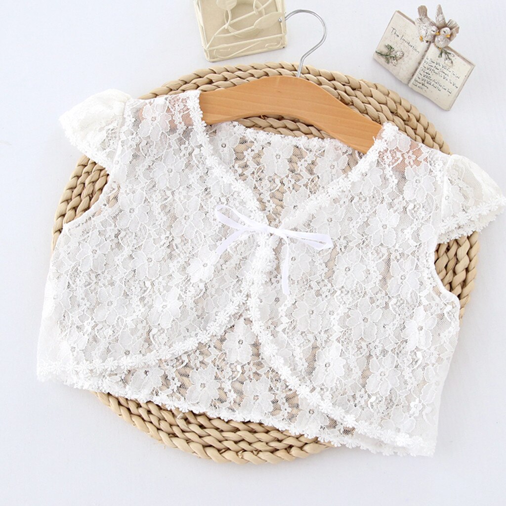 Chal de encaje para niña y niño, chaqueta Bolero para chico y niña, abrigo corto para boda