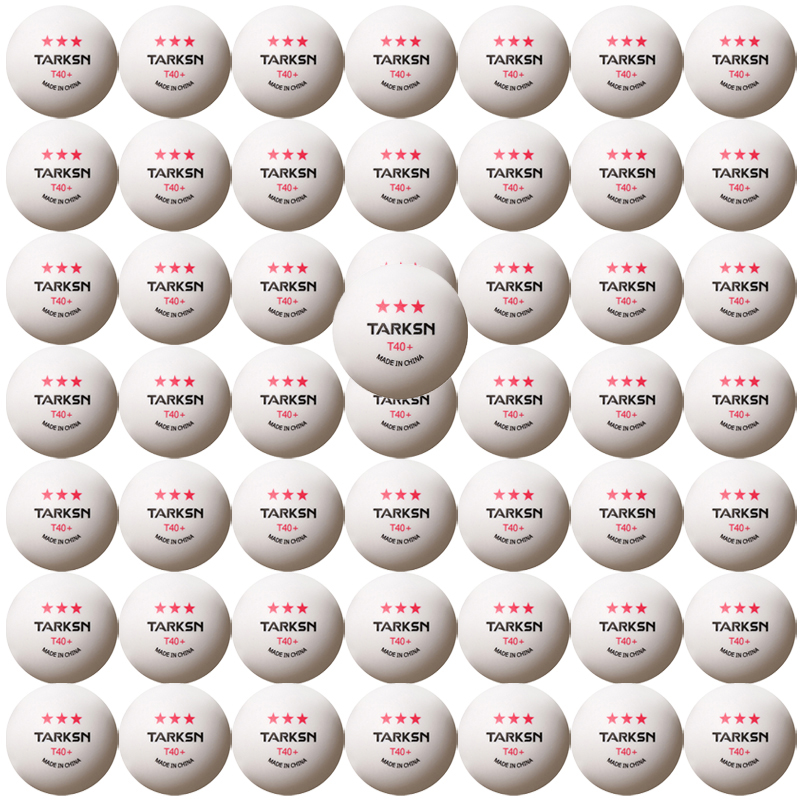 50/100Pcs Een Pack 3-Sterren Professionele T40 + Abs 2.75G Tafeltennis Duurzaam Ping Pong bal Amateur Geavanceerde Training Team Ballen: White 50pcs