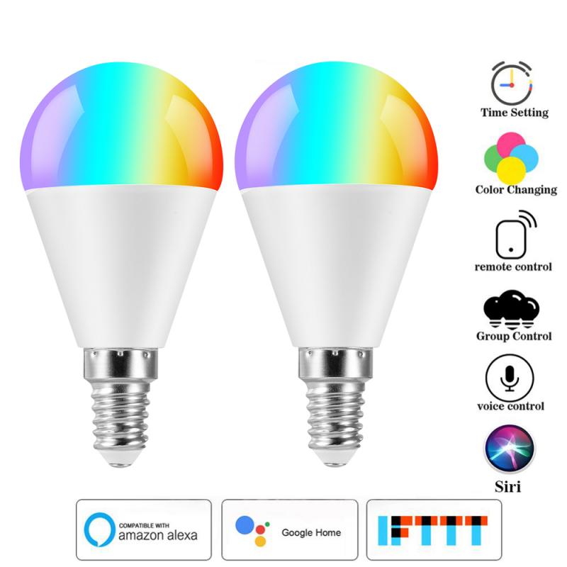 V26 Alexa LED Smart Bulb WiFi Voice Control RGB Energy Saving Dimming LED Light Smart Life Multicolor Smart Blub 6W Google Home