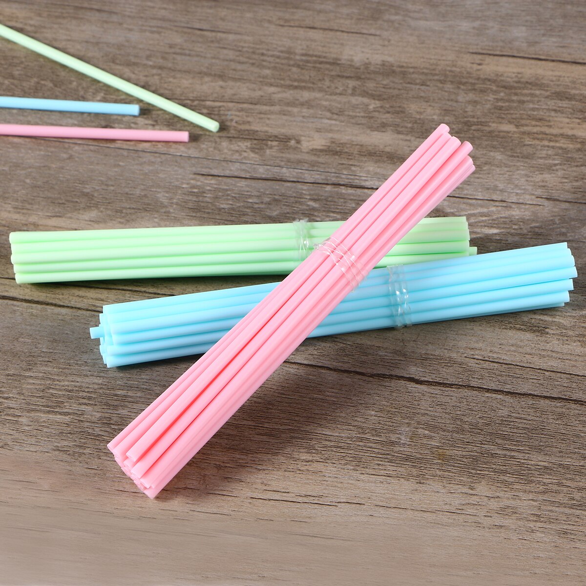 60 Cake Pop Sticks 15 cm Pastel Kleuren Kitchen Craft Plastic Handvatten voor Plastic Cake Pop Gekleurde Lollipop Craft Sticks keuken