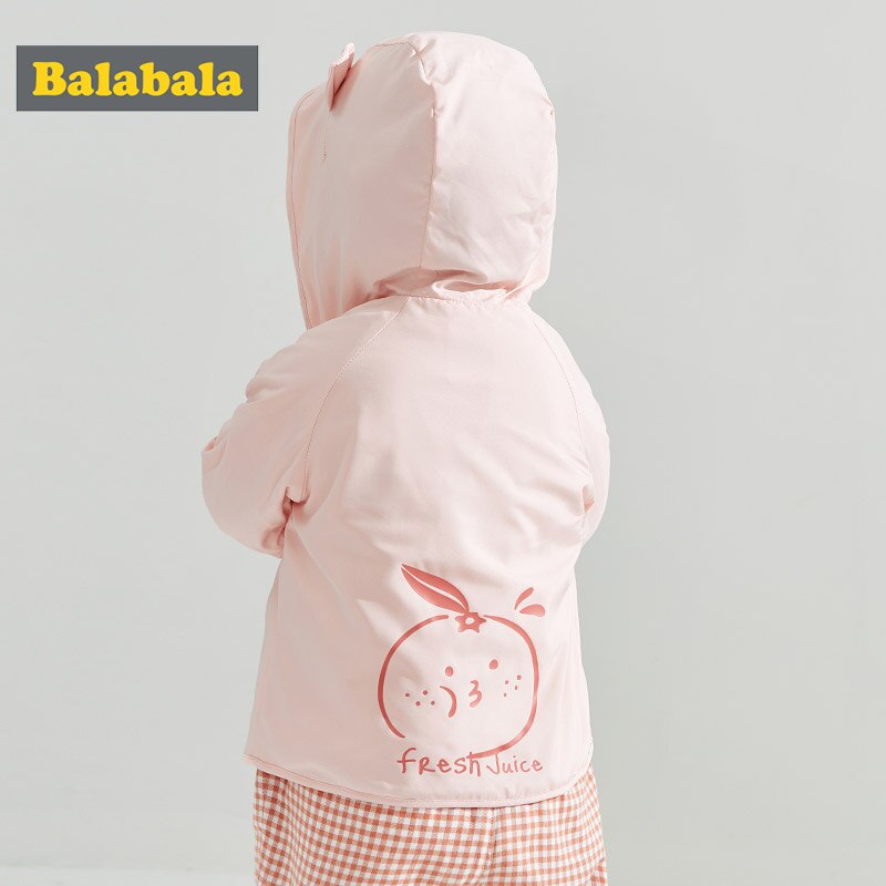 Balabala かわいいコートベビー子供服トップス 新しいフード付き長袖ファッションスウィートガールトップス