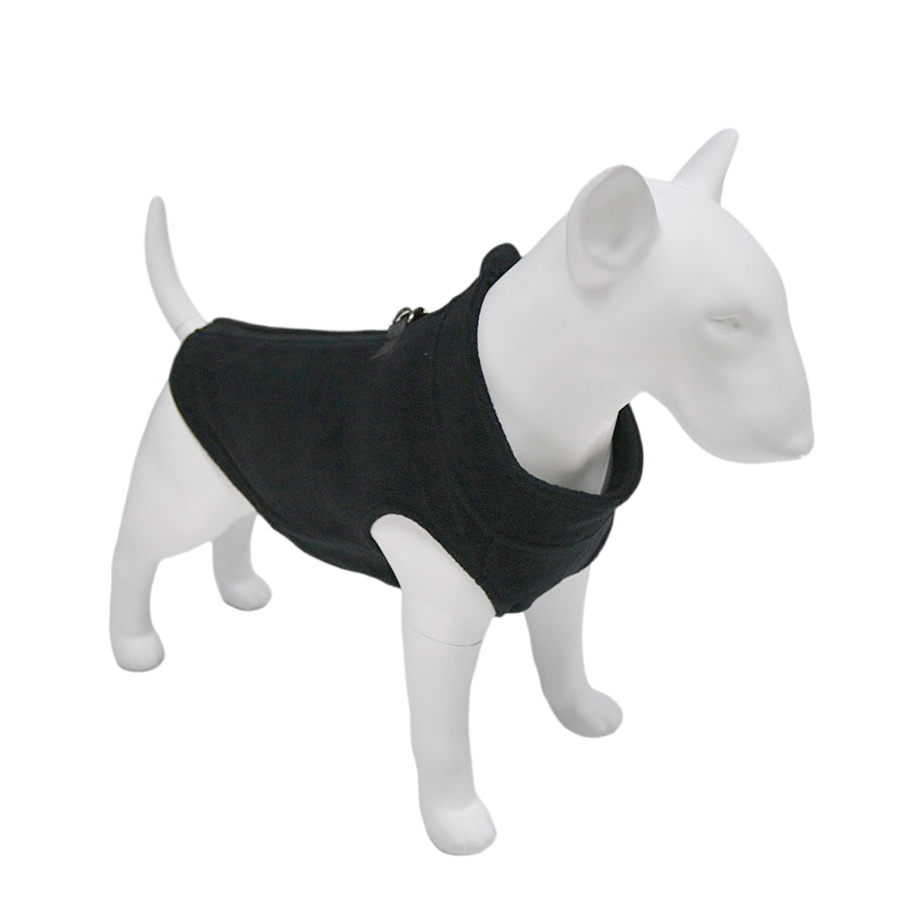 Ropa de Invierno para Perros, Chaqueta de Forro Polar Suave para Chihuahua, Abrigo para Bulldog Francés, Chaleco Cálido para Perros Pequeños y Medianos, Ropa para Cachorros y Pugs: S / Negro