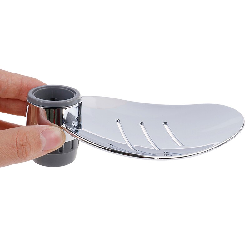 Verstelbare abs zeepbakhouder, douchestang, badkamergadget, zeeppallet, douchestang, glijstang, douchestang, zeepbakdoos