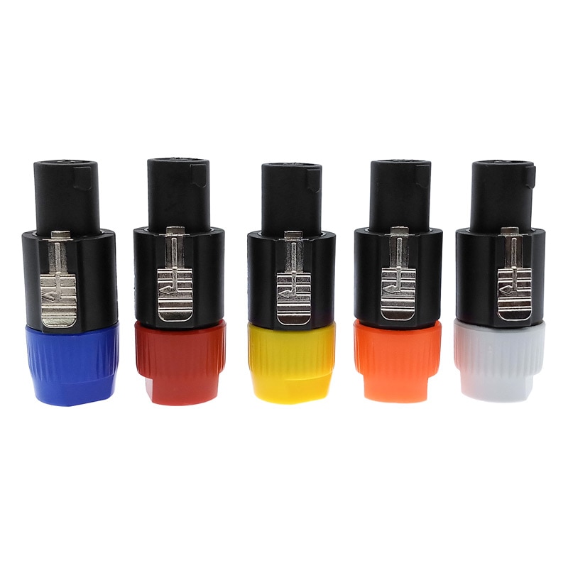 Speakon Connector 4 Pole Male Luidspreker Audio 4 Pin Power Plug Led Connectors