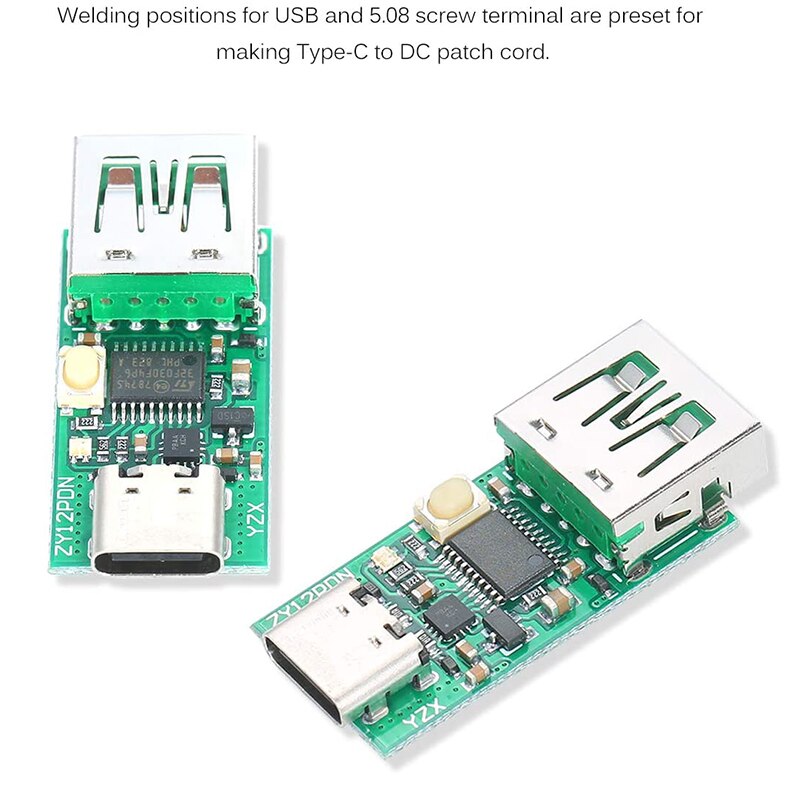 USB-C PD2.0/3.0 dcコンバータ電源モジュールデコイ高速充電トリガー世論調査ポーリング検出器テスター (usbポート)