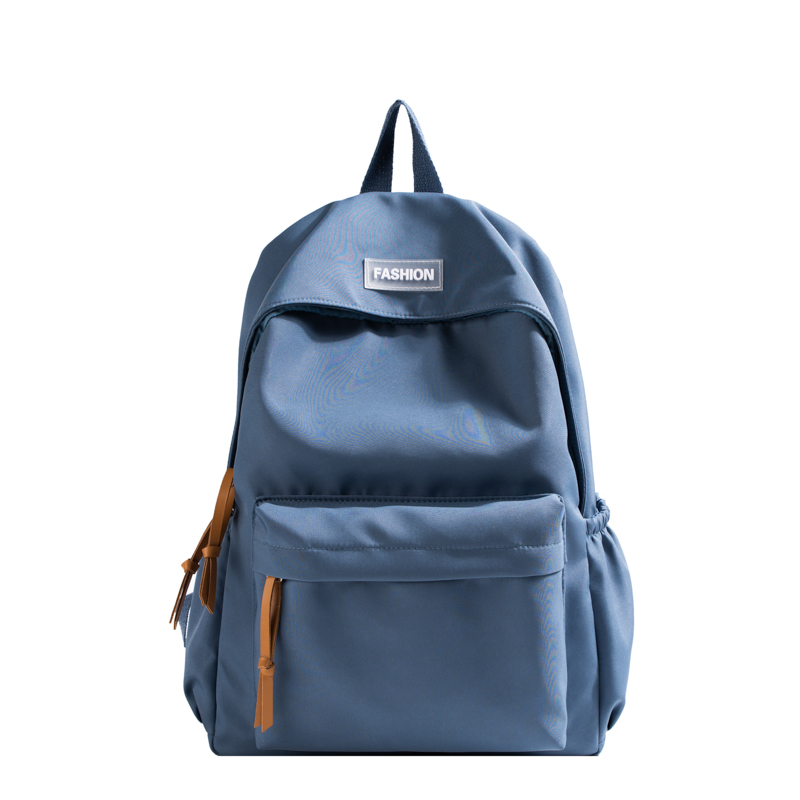 Kawaii grande capacidade all-match mochila versão coreana saco de armazenamento simples de volta às aulas material de escritório bonito papelaria: Azul
