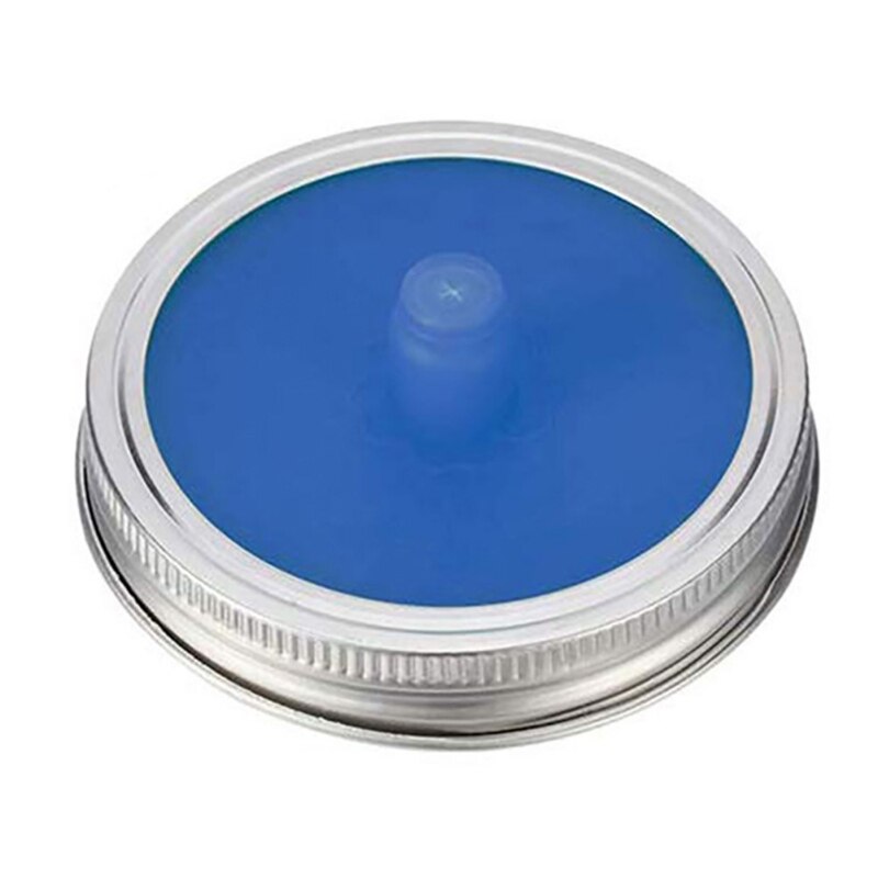 Brede Mond Mason Pot Deksels Siliconen Deksels Met Verzegelde Ring Waterloze Luchtsluis Gisting Deksels Voor Zuurkool Kimchi Pickles: L