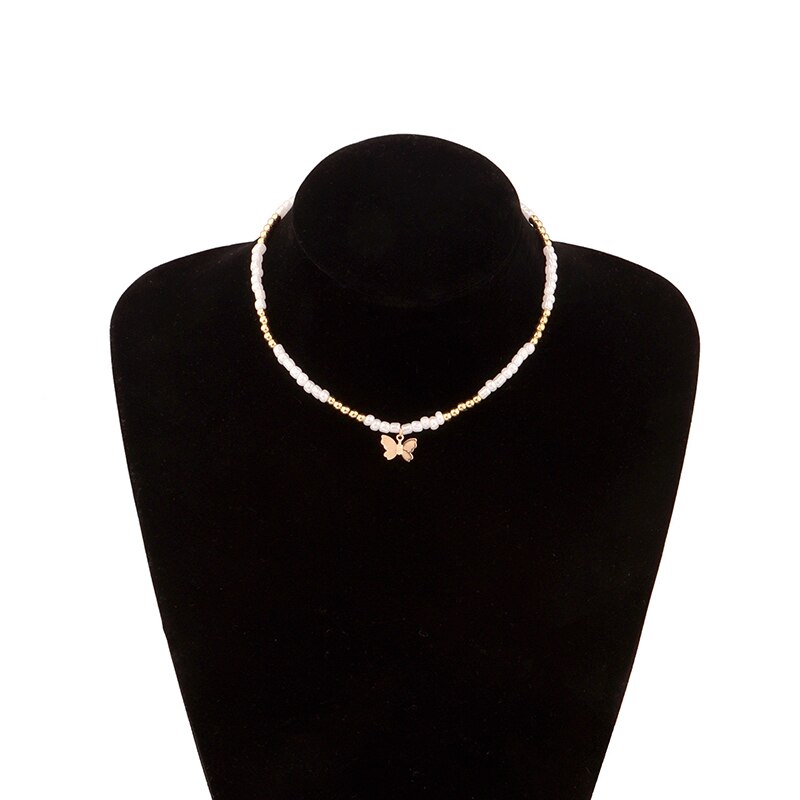 Handgemaakte Seed Bead Choker Kleurrijke Kralen Korte Kraag Ketting Voor Vrouwen Beach Party Sieraden