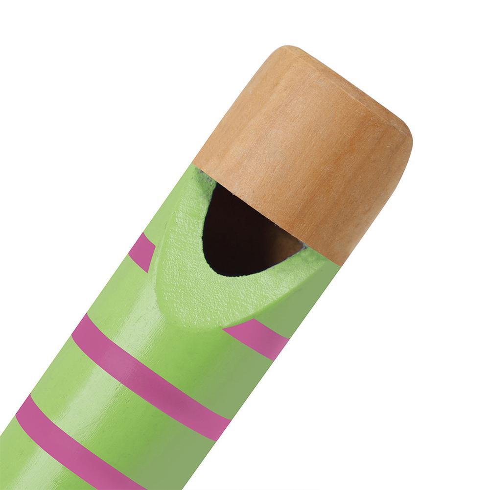 Traditionele Bruin Handgemaakte Houten Bamboe Fluit Houten Pull Fluitje Diacritic Houten Fluit