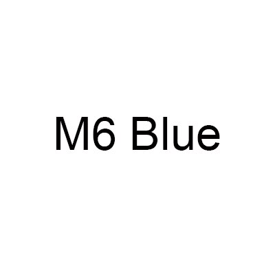 M4/m6/m8/m10/m12 motorcykel galvaniseret blå guldmøtrikmøtrik 304 skruer i rustfrit stål bolthovedbolte møtrikker drejelås: M6 blå møtrik
