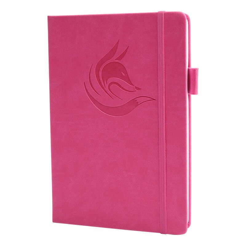 12 måneders planlegger, effektivitetsjournal ukeplanlegger, udatert, notisbok 100 ark , 120 gsm, pennholder, innerlomme, bånd: rose