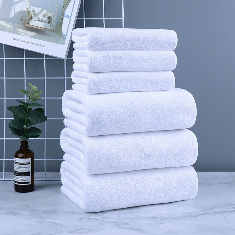 70X140CM Bath Towels For Adults Thicken Soft Shower Swimming Spa Sport Travel Towels Microfiber Large Towel: White