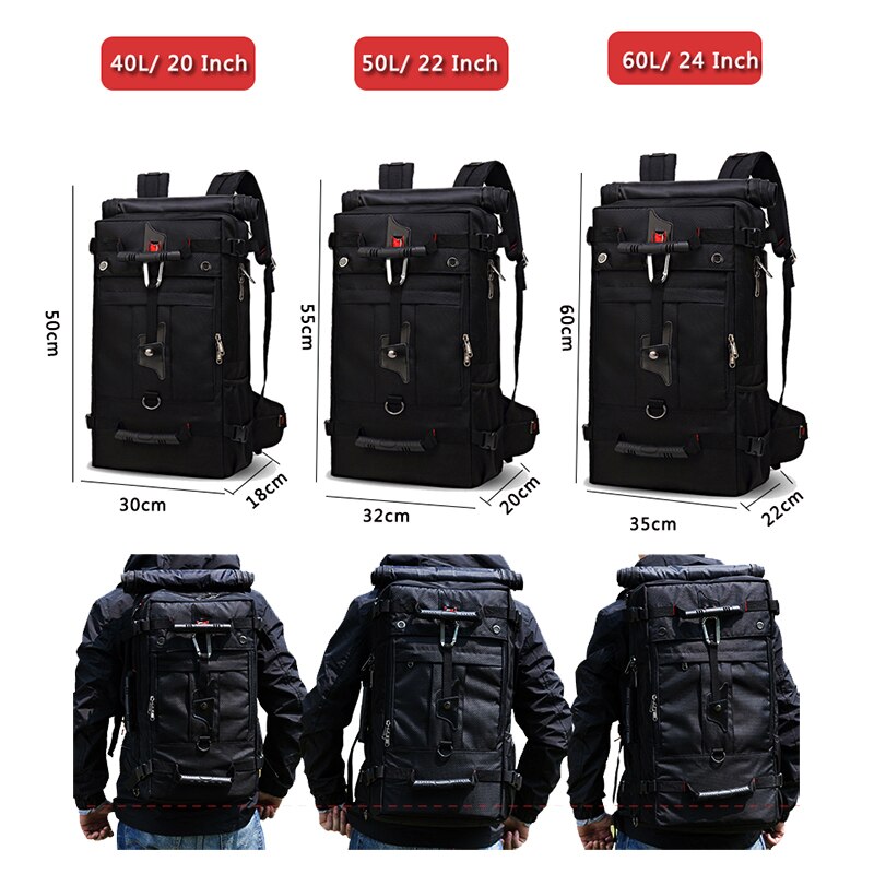 Bolso de hombro multifuncional para hombre, Mochila de viaje, informal, para negocios, para ordenador portátil