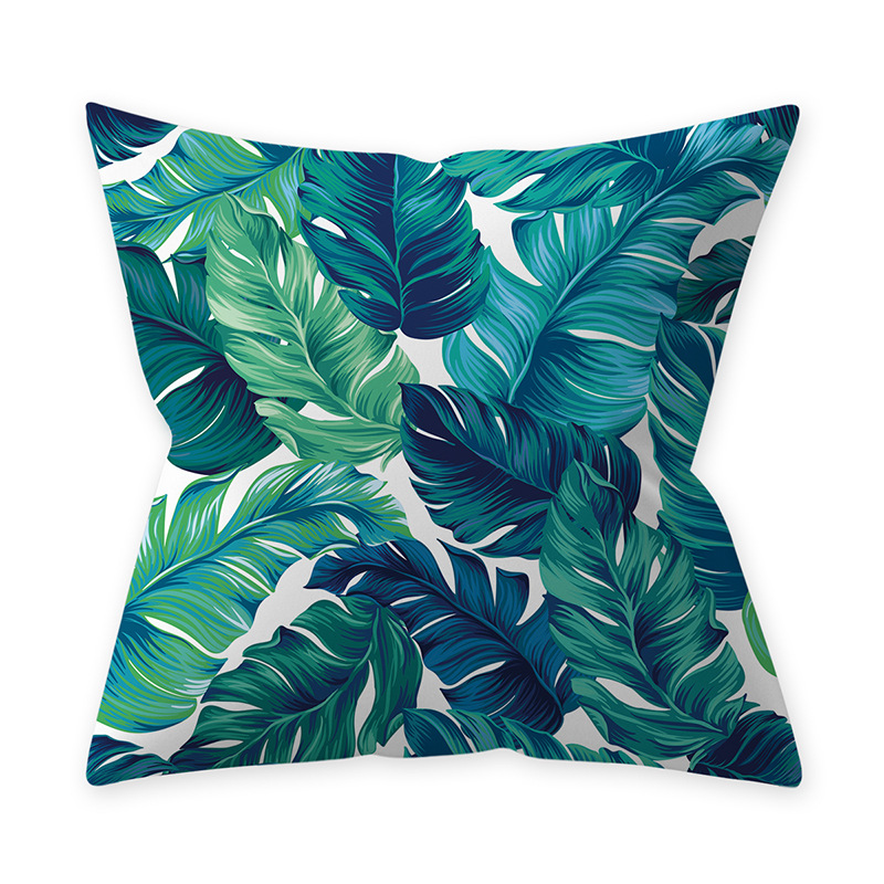 Housse de coussin bleu canard sarcelle 45*45 Cm | Couverture d'oreillers et de canapé, décoration de maison, décor de voiture, bleu canard sarcelle, peau de pêche: A