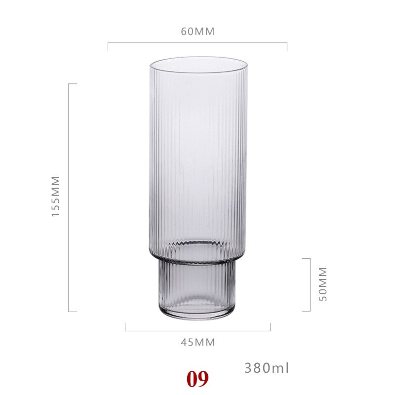 Set of 2-classical home morning water glass office water juice glass cup GLA-1520: 09