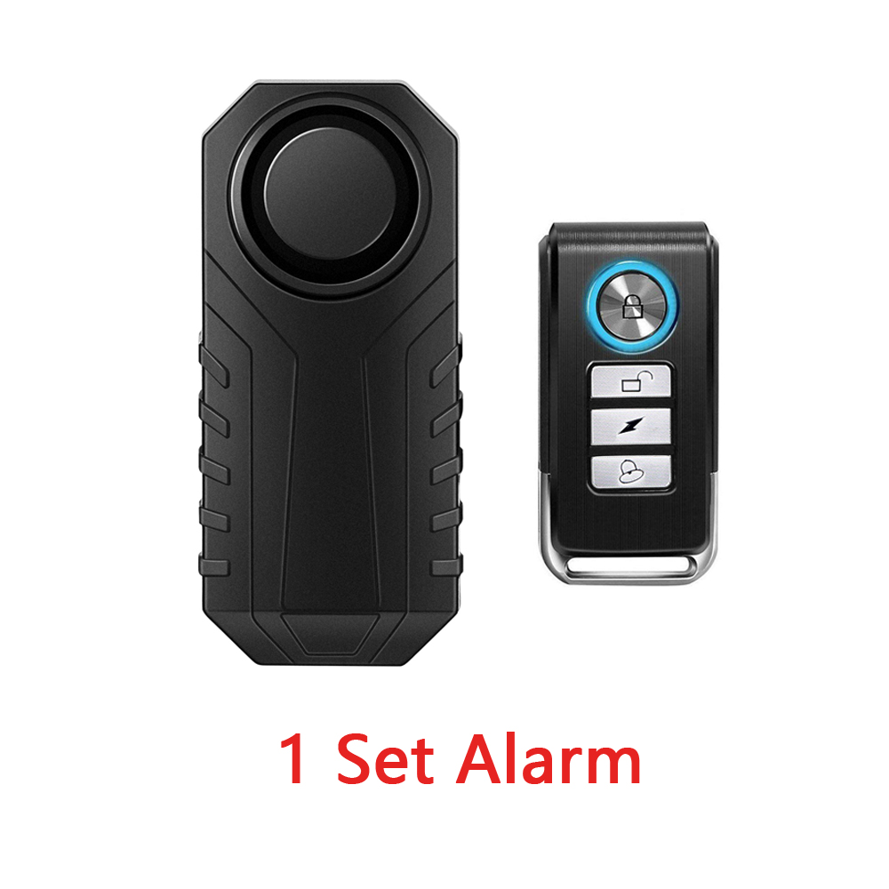 Elecpow Remote Control Bike Alarm 113dB Motorcycle Electric Bicycle Security Anti Theft Remind Vibration Warning Alarm Sensor: 1 Set Alarm