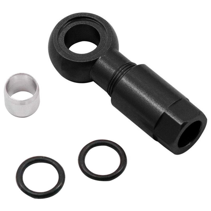 Aguja de manguera de freno de disco hidráulico para bicicleta, cabezal de oliva para Shimano SLX XT XTR, accesorios de freno de ciclismo: Negro