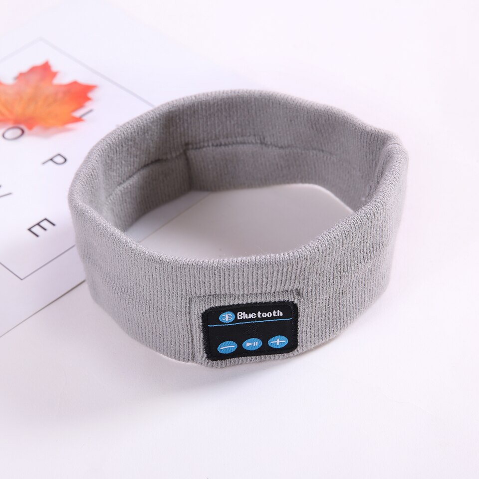 Wireless Bluetooth Music Headband Knits Sleeping Headwear Headphone Speaker Headset Sports Cap Smart Stereo Hat Mic Party