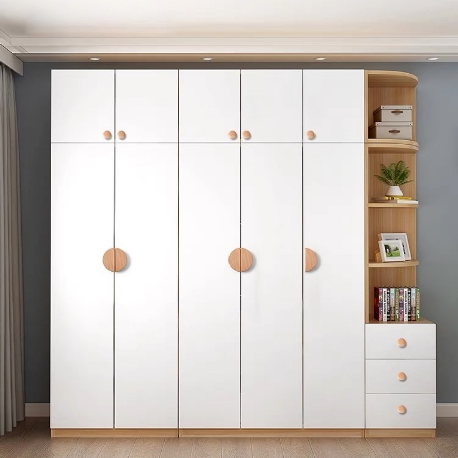 Manijas de puertas de gabinete de madera, perillas de cajón semicirculares, tiradores de armarios, muebles de armario para habitación de niños, manijas de madera semicirculares