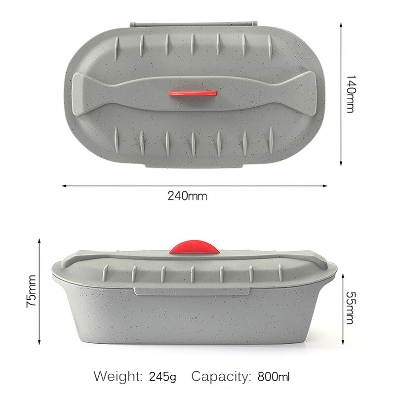 Huis Keuken Stomen Test Dual-Purpose Siliconen Doos Koken Doos Gestoomde Vis Kom Container Pantry Opslag Containers