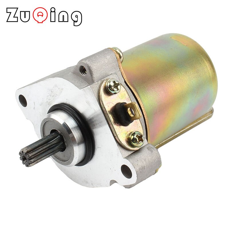 Scooter Alloy 9 Teeth Motorcycle Starter Electric Starter Fit For LINGBEN 100cc Engine Moped Scooter