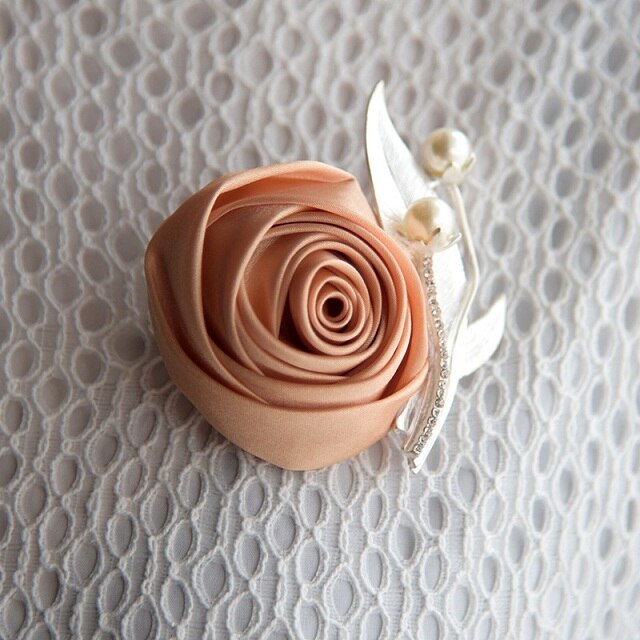 Gouden Metalen Bloem/Rose Revers Pin | NL