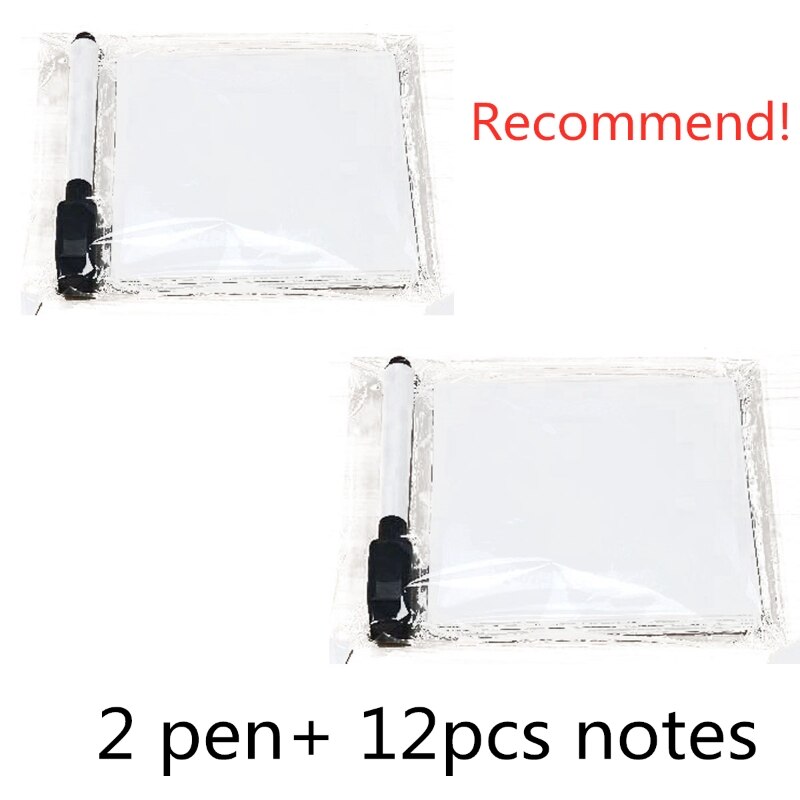 Dry Wipe Sticky Notes Pad, Removable Reusable Labels Sticker for storage Bins: b