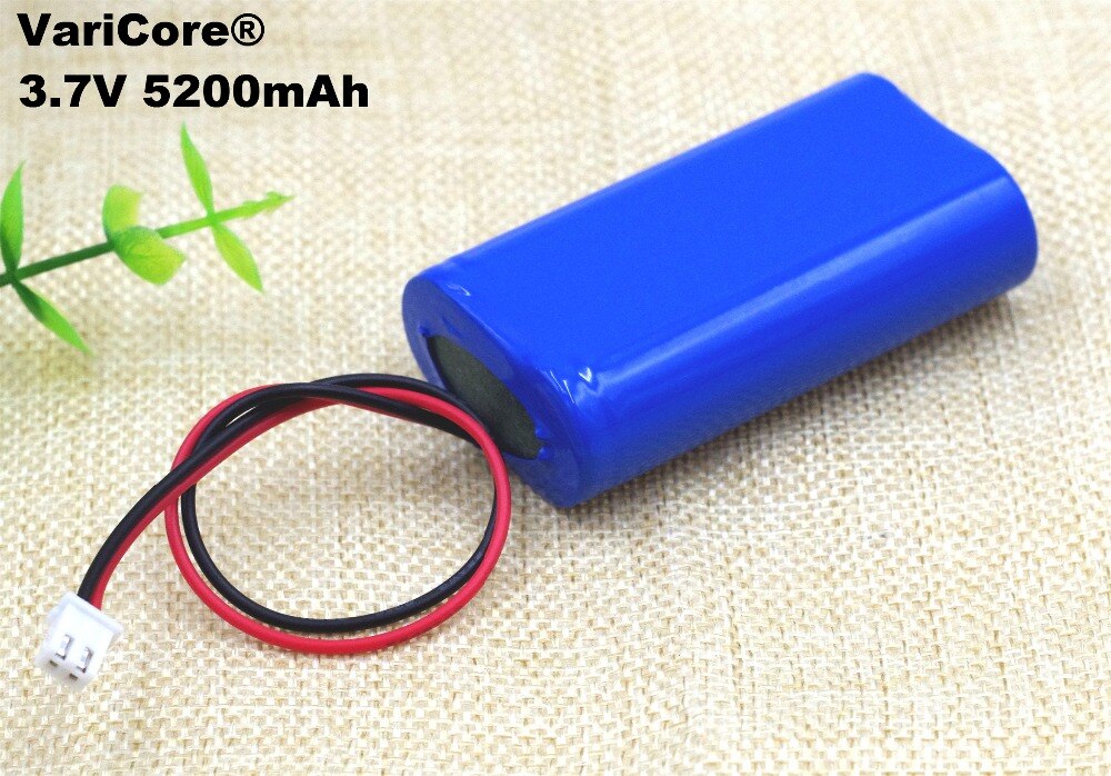 3,7 v 18650 Lithium-Batterie Pack 2600 mah 5200 mah Angeln LED Licht Bluetooth Lautsprecher 4,2 v Notfall bricolage batterien + schutz